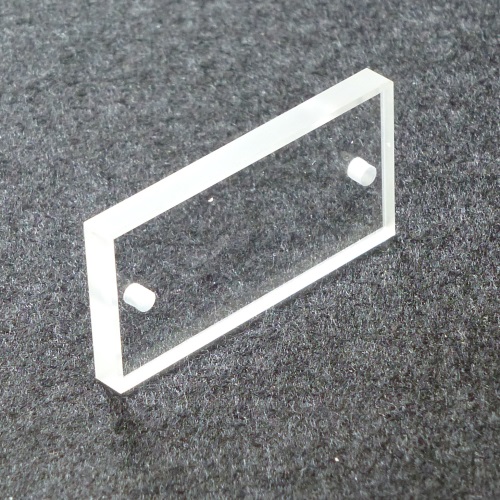 images Image of Calcium Fluoride 41mm x 23mm x 6mm Drilled window | Crystran